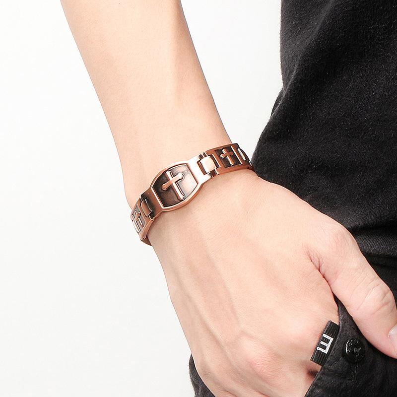 Kupfer Kreuz Armband