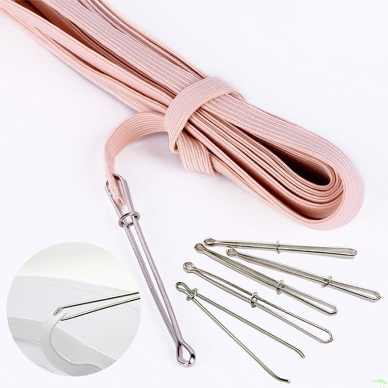 Elastisches Bandseil tragendes Einfädelwerkzeug