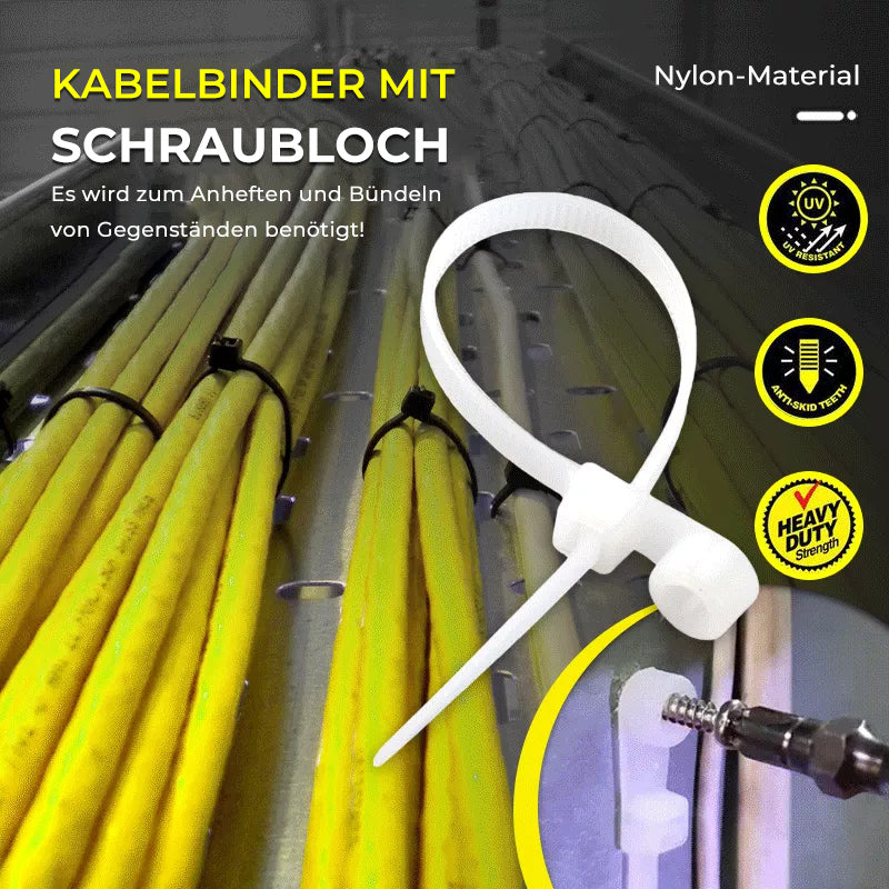 Kabelbinder Mit Schraubloch - 250 ST