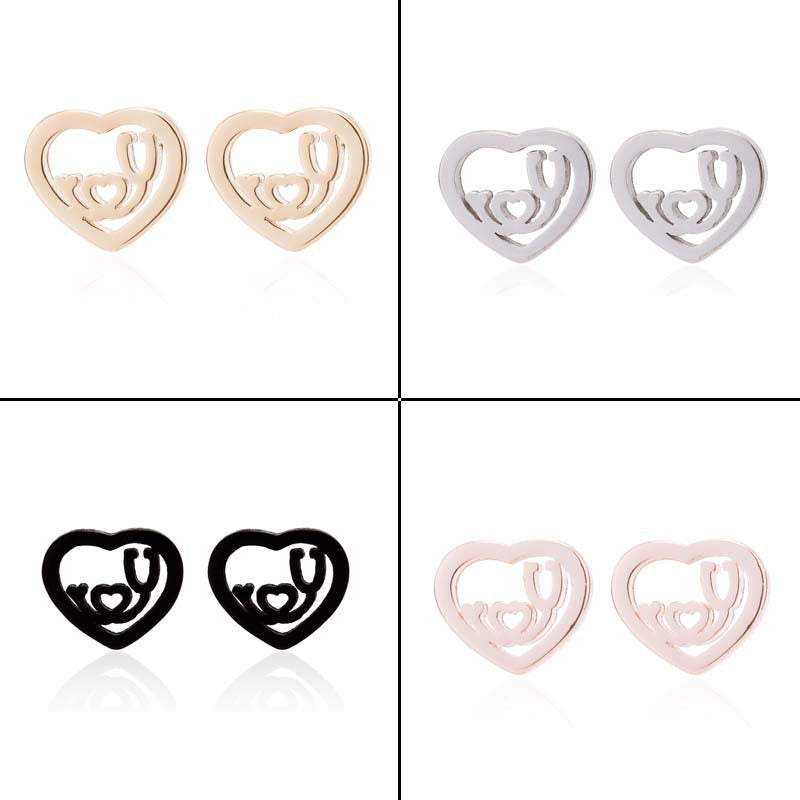 Kreative EKG-Ohrstecker