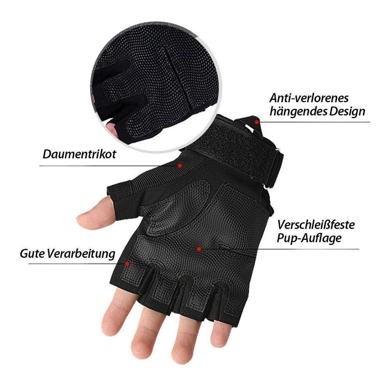 Taktische Handschuhe Fingerless Rutschfeste Halbe Fingerhandschuhe