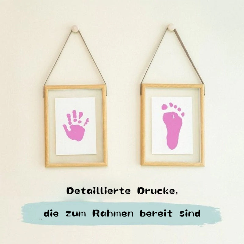 Schmutzfreies Baby-Abdruckset für Hände und Füße