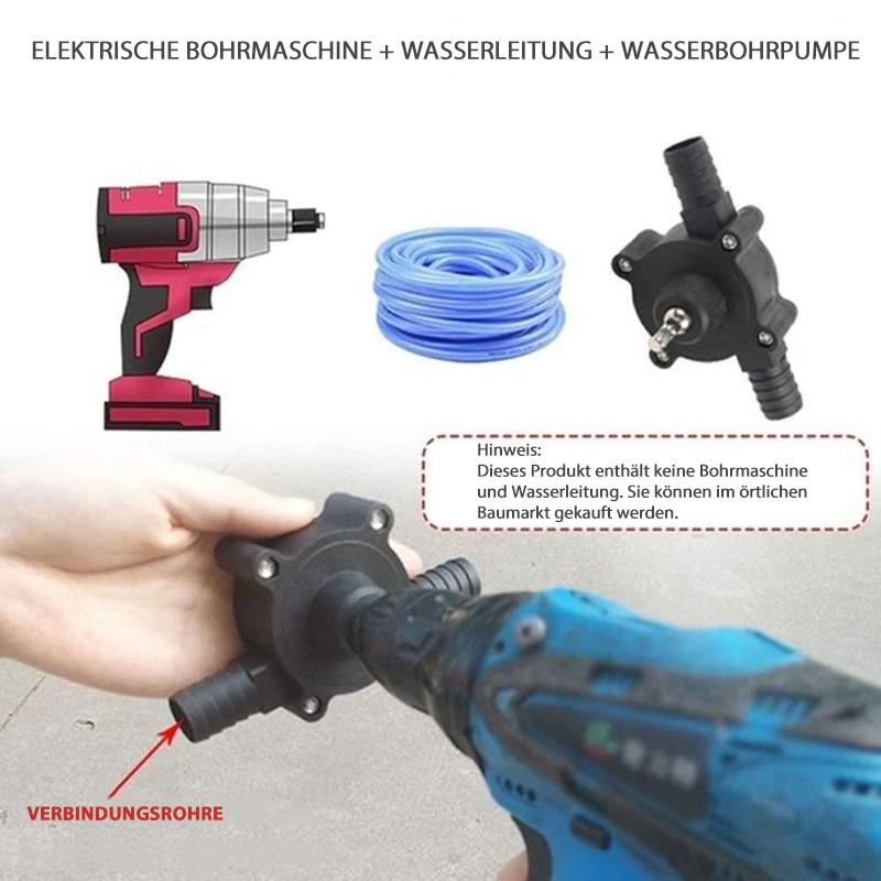 💦Selbstansaugende Wassertransferpumpe mit Handbohrantrieb💦