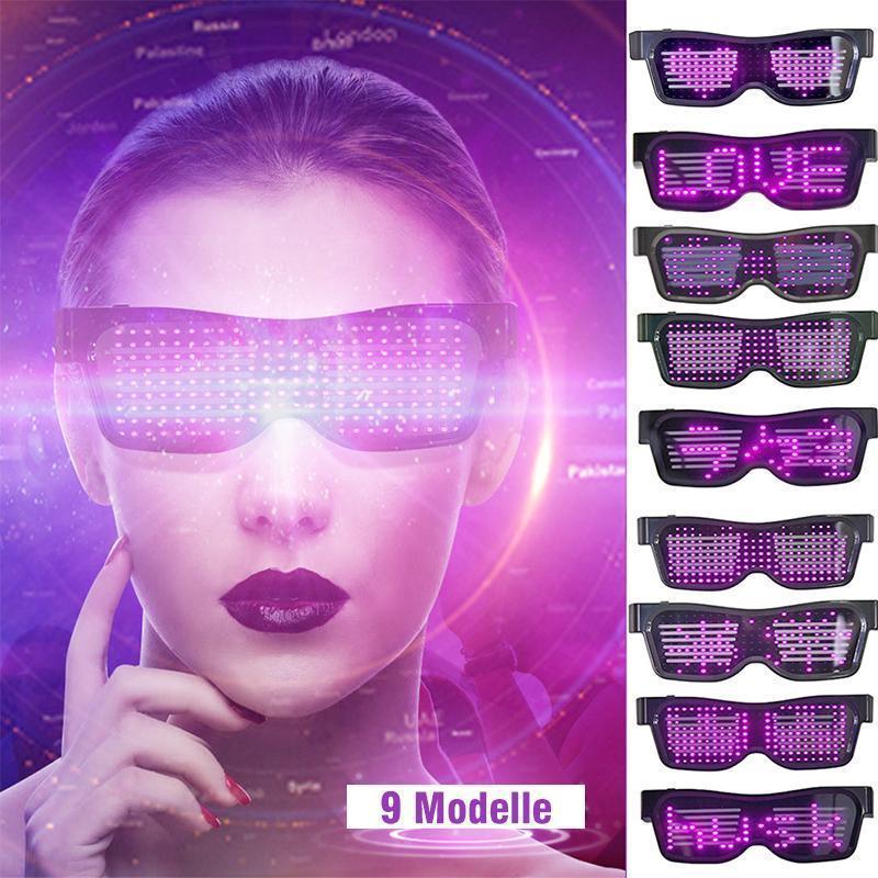 Coole leuchtende LED- Gläser Party