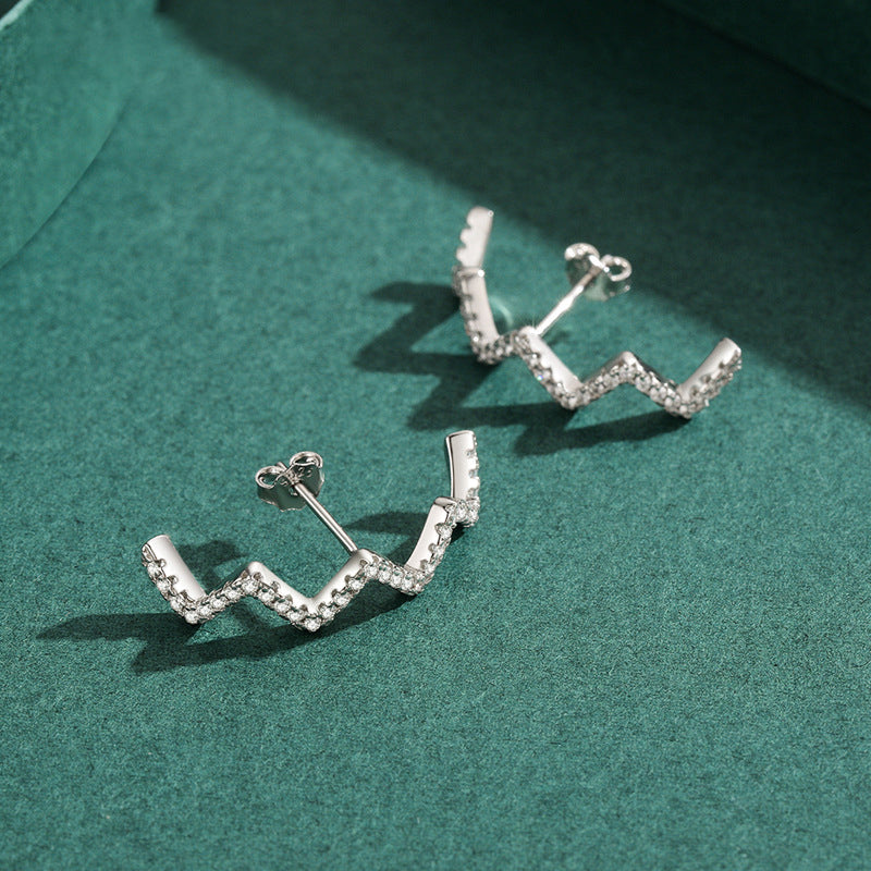 Neue lange wellenohrstecker