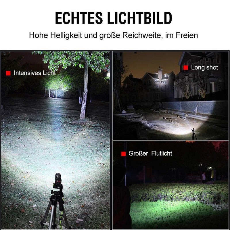 Superhelle und wasserdichte Militär-Taschenlampe mit Zoom