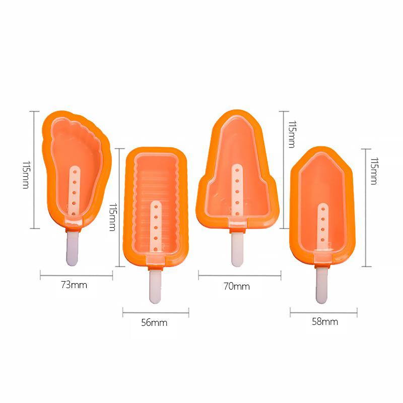 Kreative Silikon Eisformen, 4 Stücke