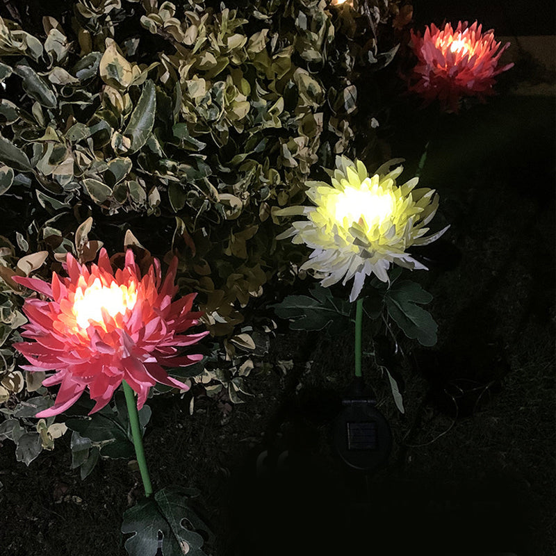 Solar Chrysantheme LED Gartenlandschaftsleuchte