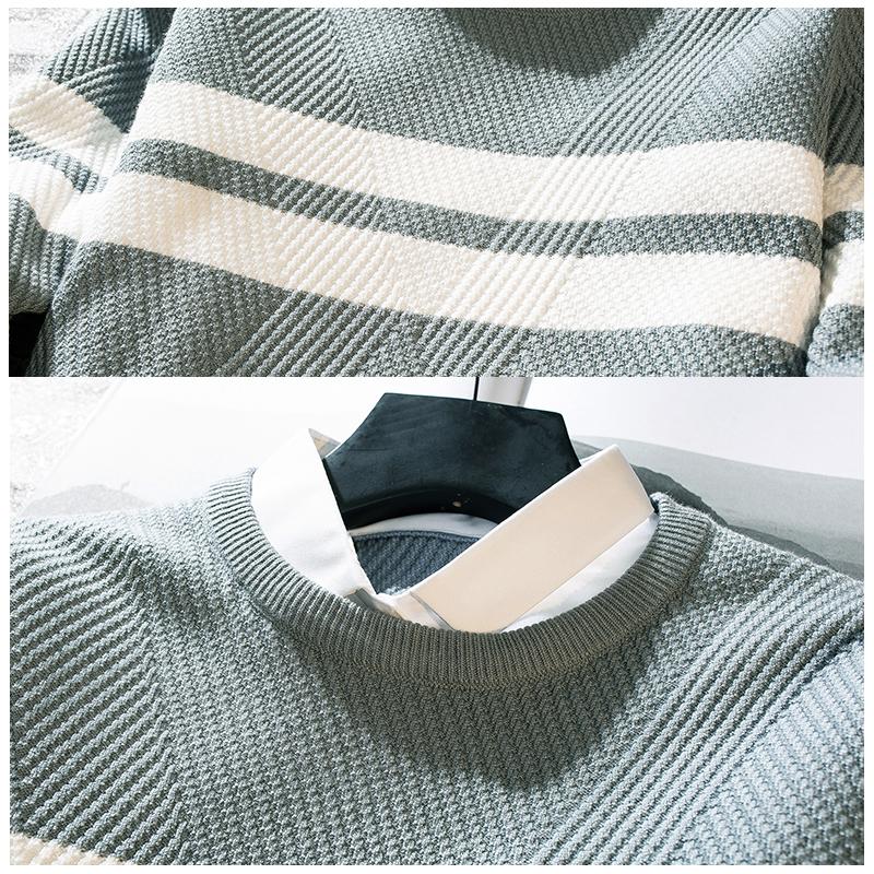 Lässiger Pullover mit Hemdkragen für Männer