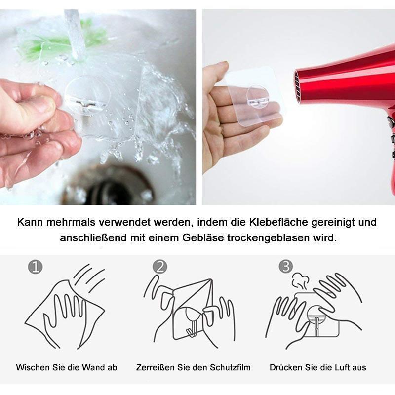 Wasserdichtere Transparente Klebehaken (6 Stück/8 Stück )