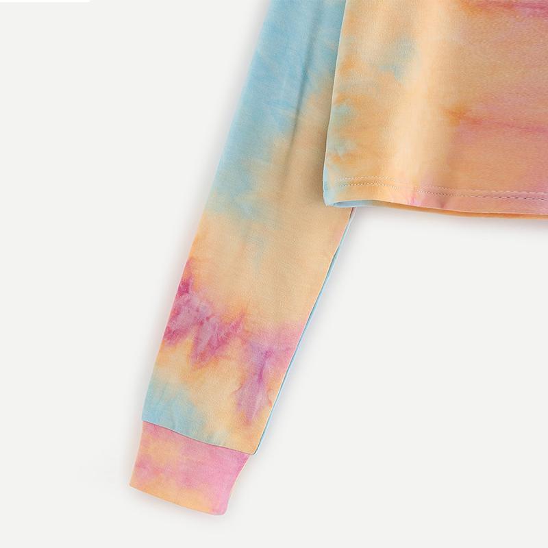 Schulterfreier Kapuzenpullover mit Tunnelzug