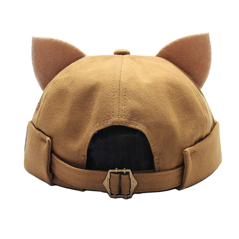 Süße randlose Katzenohrkappe