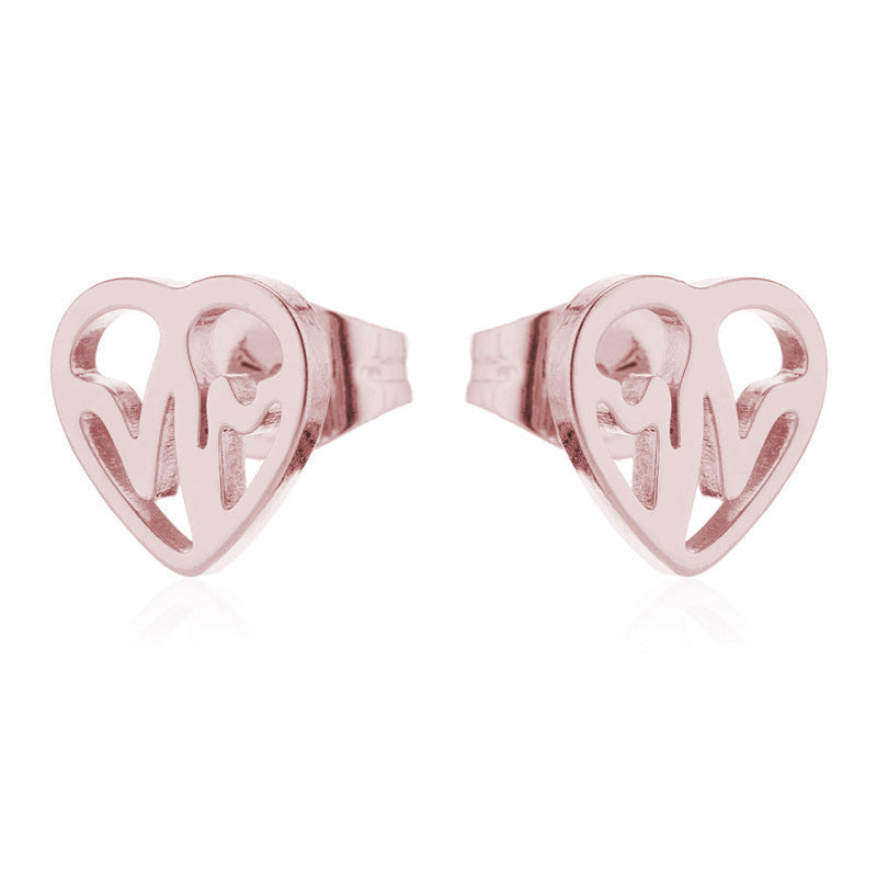 Kreative EKG-Ohrstecker