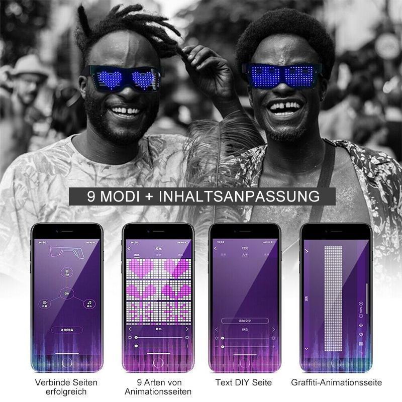 Coole leuchtende LED- Gläser Party