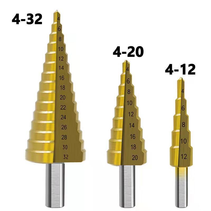 Stufenbohrer Nutsäge Bohrer Set (6 Stück)