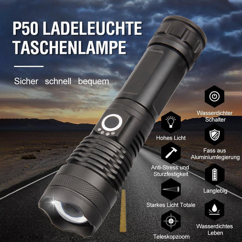 Superhelle und wasserdichte Militär-Taschenlampe mit Zoom