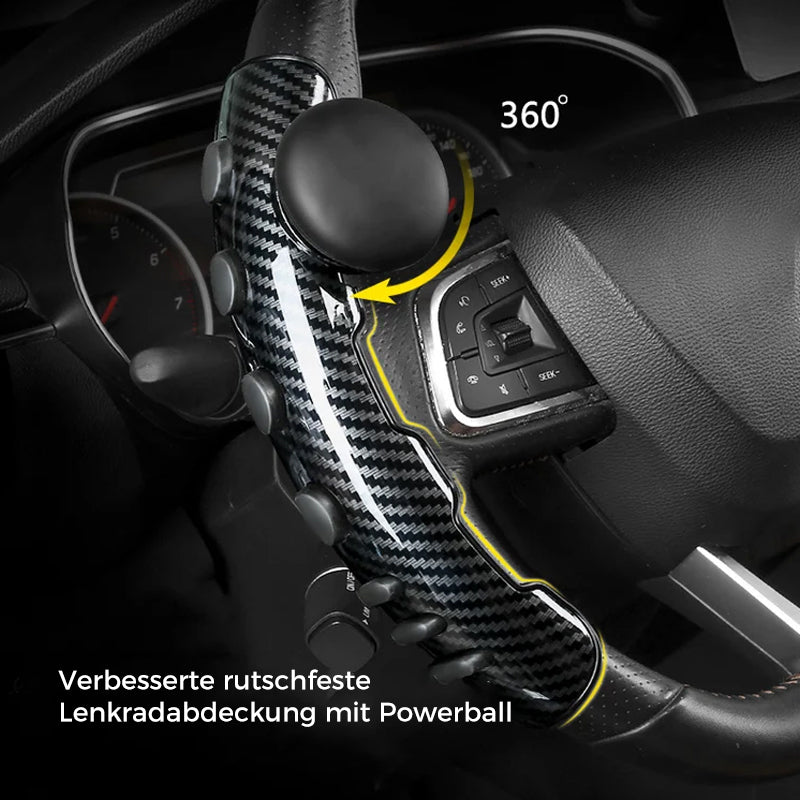 Rutschfeste Lenkradabdeckung aus Kohlefaser