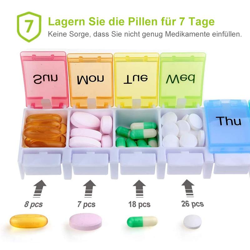 Klavier Wöchentlicher Pillenorganisator