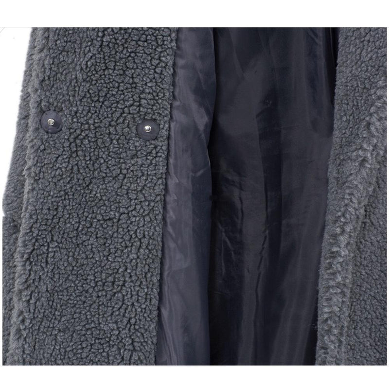 Dicker Wollmäntel Damen Casual Mantel