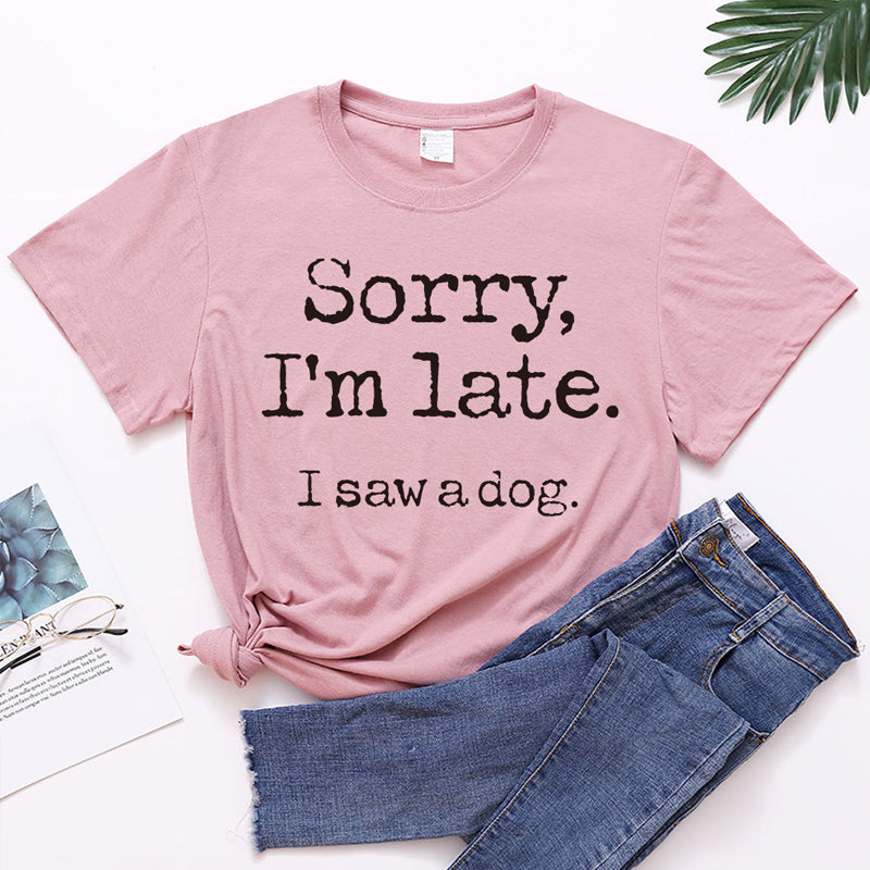 Lässiges T-Shirt Mit Rundhalsausschnitt