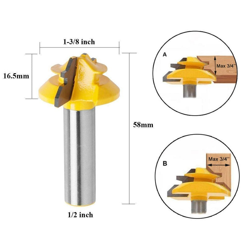 1/2 Zoll Schaft 45-Grad-Lock-Gehrungsfräser